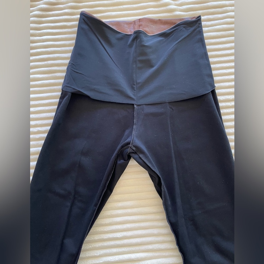 Commando leggings Faux Leather Croc-Embossed size Large LIKE NEW brown - Picture 10 of 17